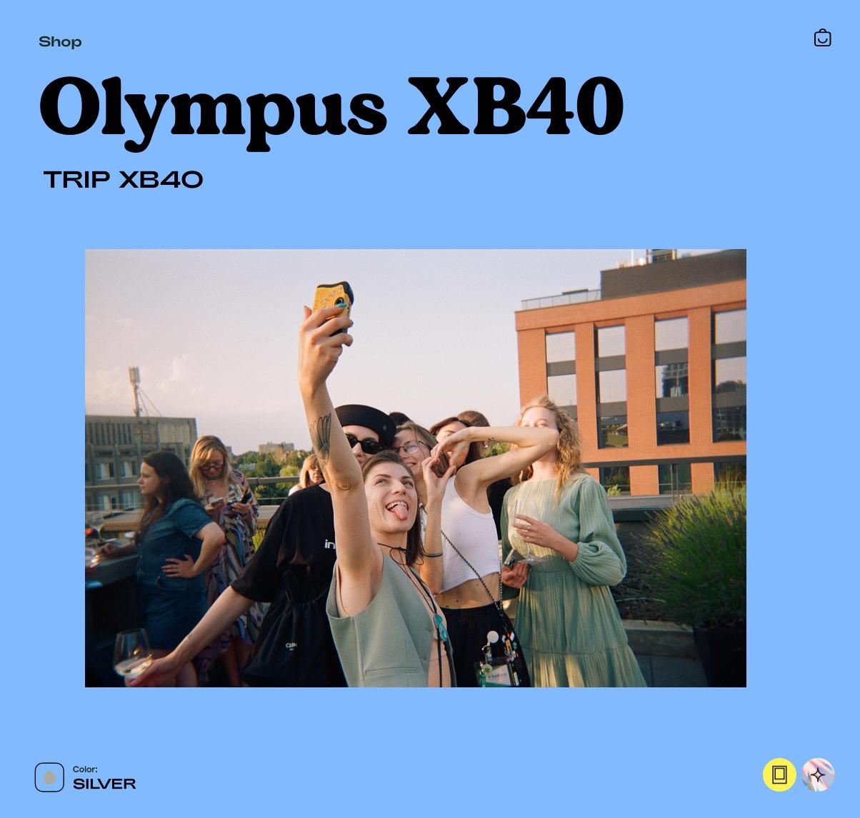 Olympus Trip XB40 AF, 35mm Film Camera, Vintage Point and Shoot, Retro Olympus Camera - Vintage Polaroid Instant Cameras