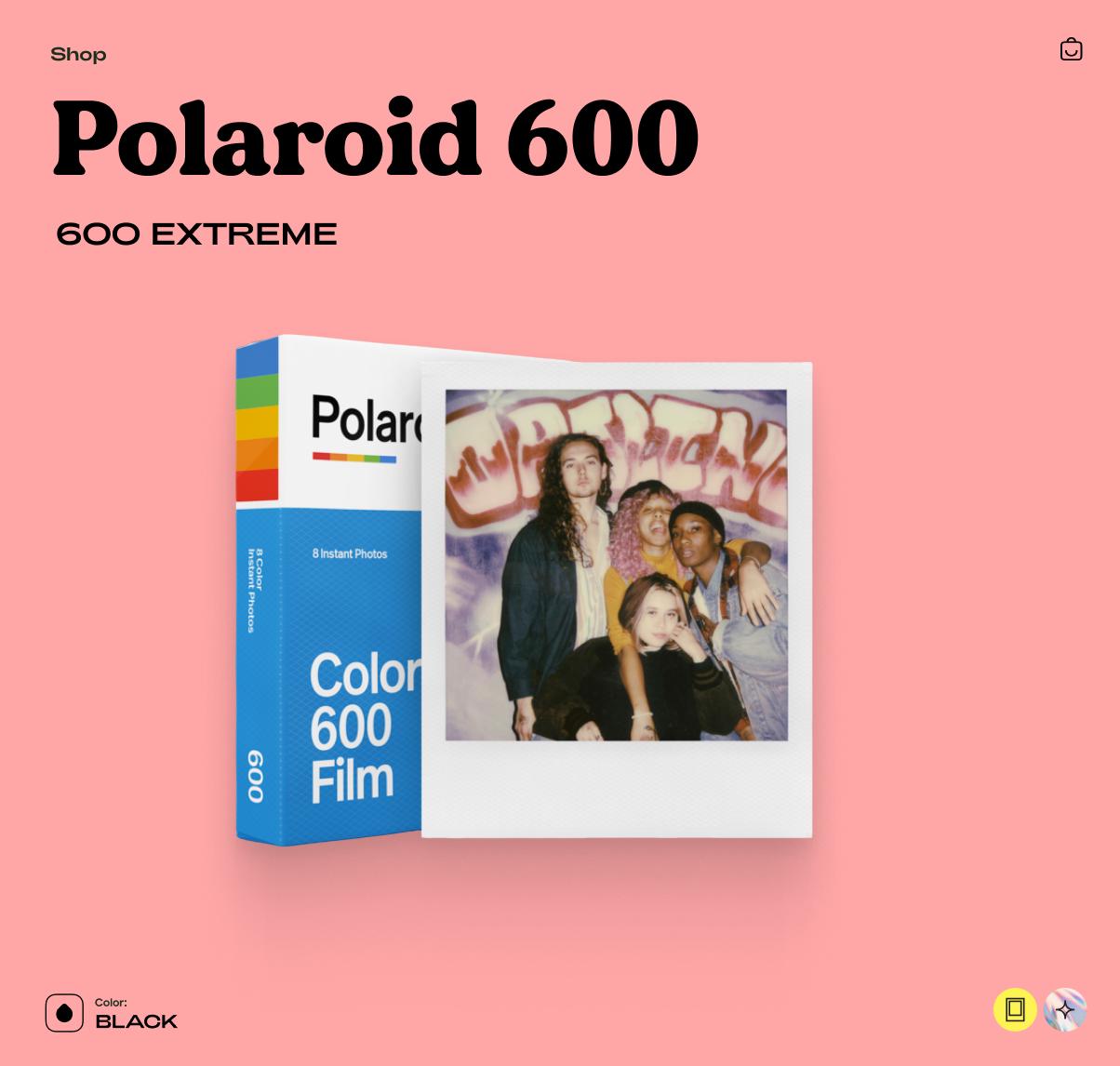 Polaroid 600 Extreme Instant Camera – Vintage 90s Icon, Tested & Working - Vintage Polaroid Instant Cameras