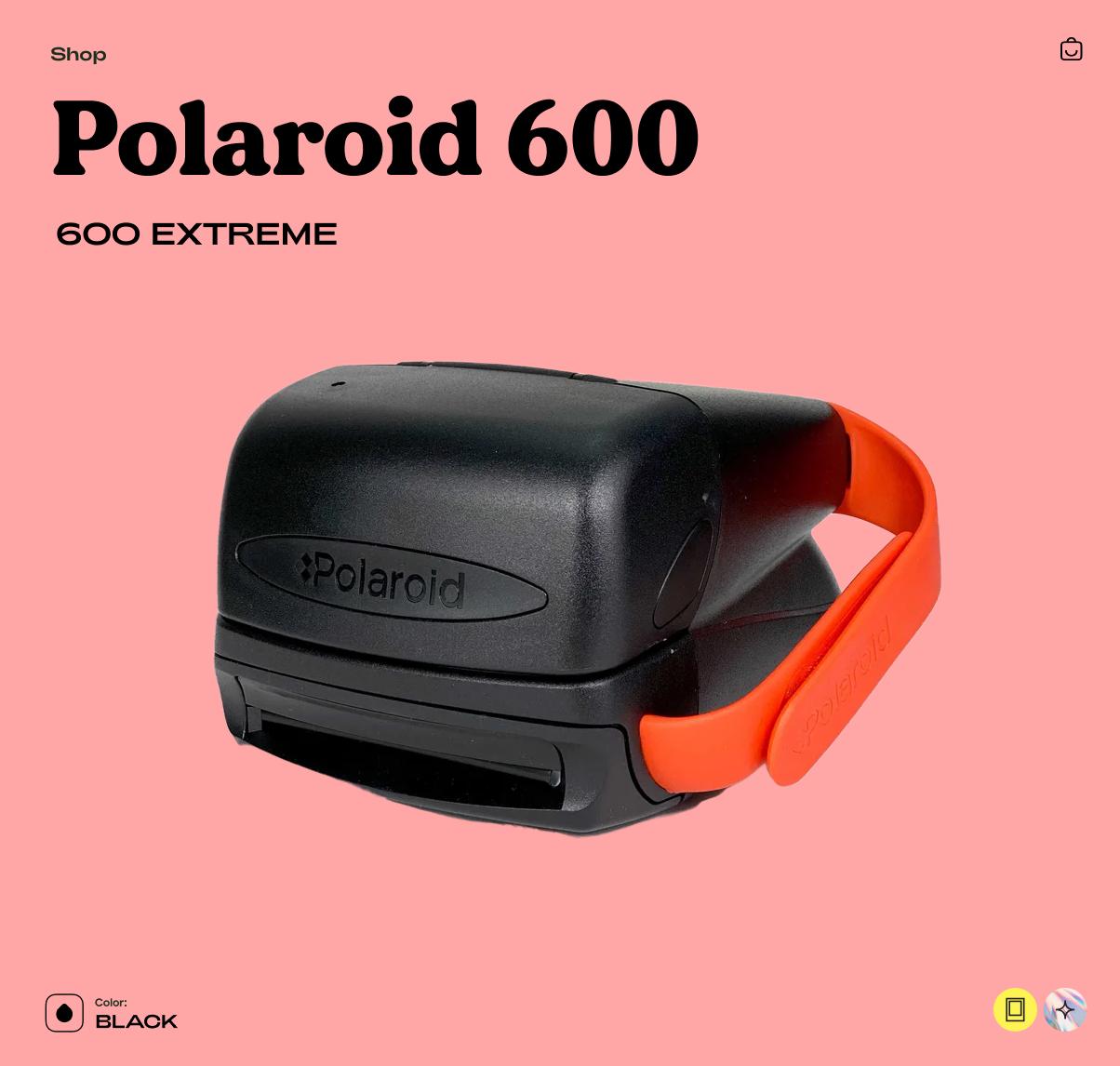 Polaroid 600 Extreme Instant Camera – Vintage 90s Icon, Tested & Working - Vintage Polaroid Instant Cameras