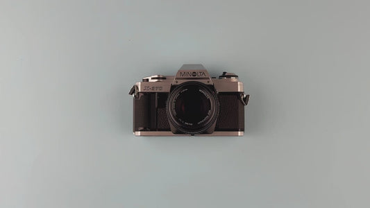 Minolta x-370 35mm film camera | vintage slr with manual  auto modes | fully tested  working | great for beginners & collectors