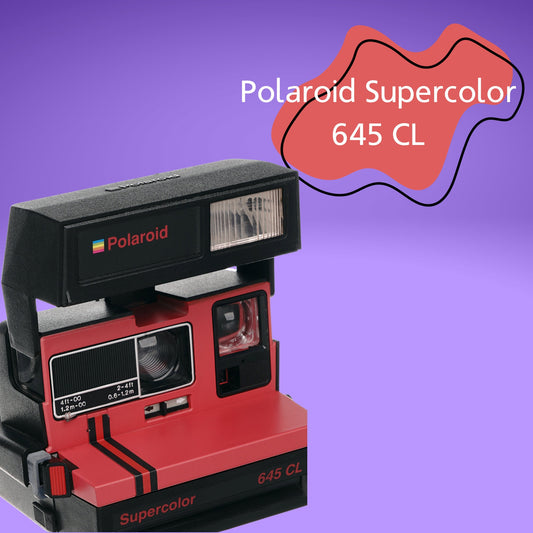 Polaroid Vintage Camera, Old Perfectly Working Instant Camera, Red Polaroid Camera