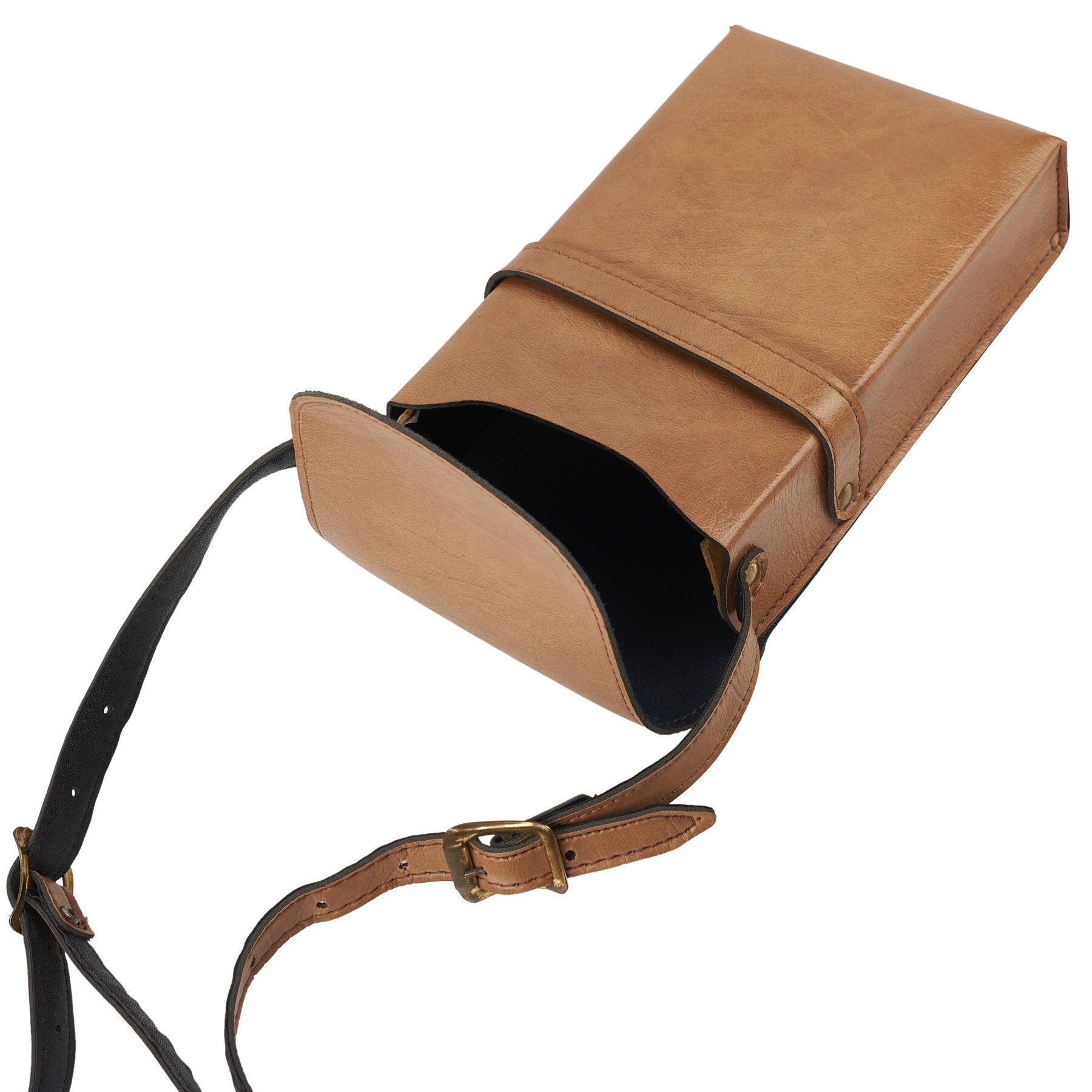 Polaroid Vintage Leather Bag with strap for Polaroid SX-70 Camera - Vintage Polaroid Instant Cameras