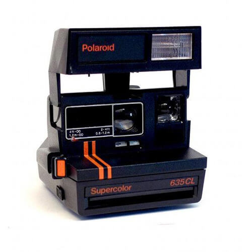 Polaroid 635 CL Supercolor Red Stripes Instant Film  Vintage Camera Polaroid 600 Type Film Camera - Vintage Polaroid Instant Cameras