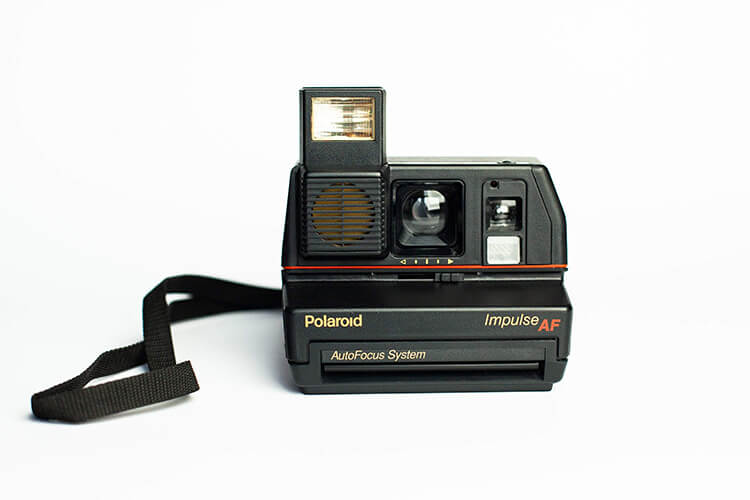 Polaroid Impulse AutoFocus AF Black Instant Film Camera - Vintage Polaroid Instant Cameras