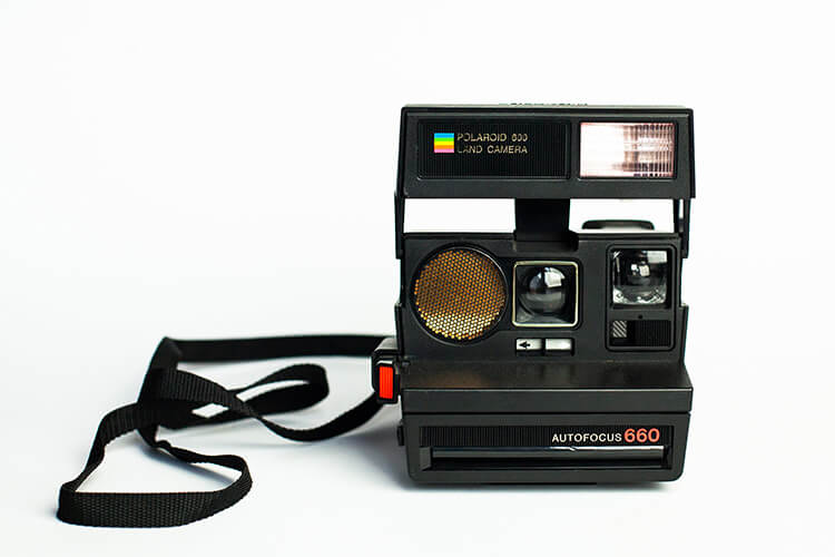 Rebuilt Polaroid SX70 Sonar Autofocus special black body
