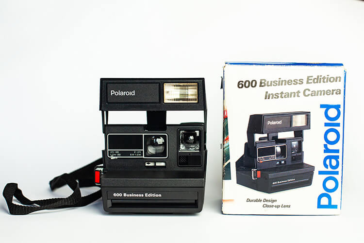 Vintage 1992 Polaroid 2024 600 Business Edition Instant Film Camera BUNDLE IOB MINT