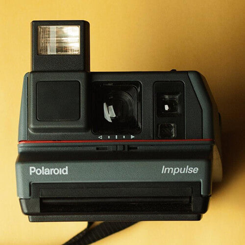 Polaroid Impulse AutoFocus AF Black Instant Film Camera - Vintage Polaroid Instant Cameras