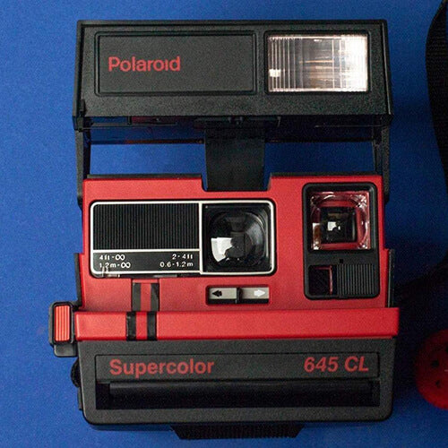 Polaroid 645 CL Supercolor Camera Instant Film Camera Red Vintage Polaroid 600 type film camera