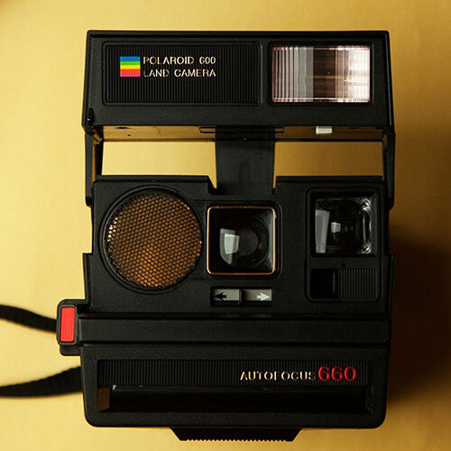 Polaroid 600 type Land Camera Sonar Autofocus Sun 660 Instant Film Analog Camera 80s