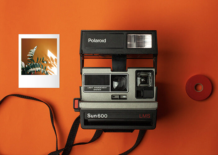 Instant Film Camera Polaroid Sun 600 LMS Light Mixer System Vintage 80s 90s Polaroid Grey - Vintage Polaroid Instant Cameras