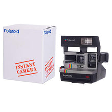 Load image into Gallery viewer, Polaroid 635 Supercolor LM Program Boxed Instant Print Camera Silver Grey Rainbow Vintage - Vintage Polaroid Instant Cameras