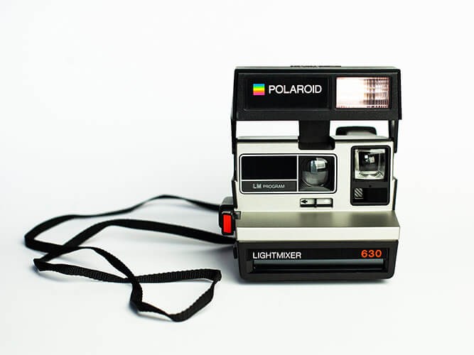 Polaroid 630 LM Silver Instant Film Camera