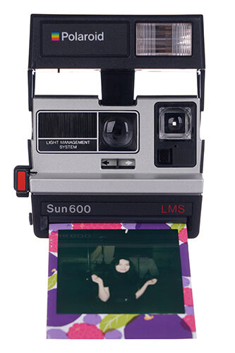 Instant Film Camera Polaroid Sun 600 LMS Light Mixer System Vintage 80s 90s Polaroid Grey - Vintage Polaroid Instant Cameras