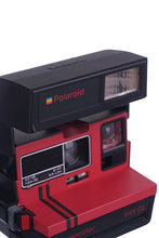 Load image into Gallery viewer, Camera Polaroid 645 CL Supercolor Instant Film Camera Red Black Stripes - Vintage Polaroid Instant Cameras