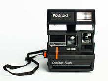 Load image into Gallery viewer, Polaroid Instant Print Camera One Step Flash Red Stripe Instant Film Camera Vintage Polaroid 600 Type Film 80s 90s - Vintage Polaroid Instant Cameras