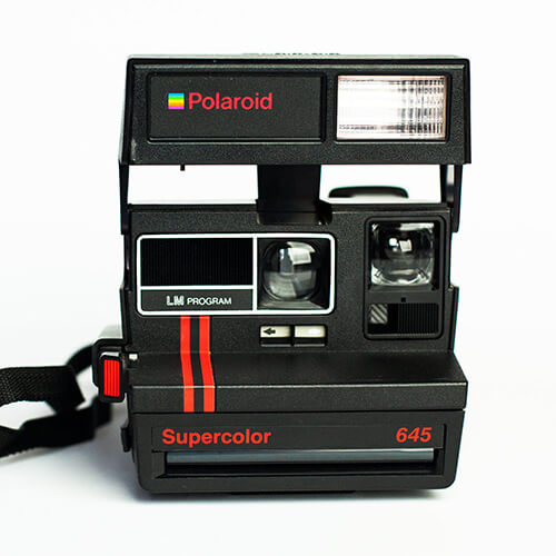 Vintage Camera Polaroid 635 CL Supercolor Vintage Camera Ultra Rare Made in USSR Red Stripes - Vintage Polaroid Instant Cameras