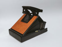Load image into Gallery viewer, Vintage Polaroid SX-70 Instant Film Camera Model 3 fully Black body - Brown leather