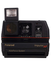 Load image into Gallery viewer, Old fashioned Polaroid Impulse Autofocus AF Instant Film Camera Black - Vintage Polaroid Instant Cameras