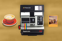 Load image into Gallery viewer, Polaroid 635 Supercolor LM Program Boxed Instant Print Camera Silver Grey Rainbow Vintage - Vintage Polaroid Instant Cameras